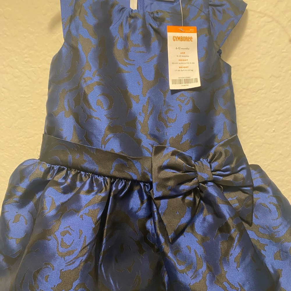 Gymboree Blue Fit and Flare Sleeveless Dress- Size 6-12 months